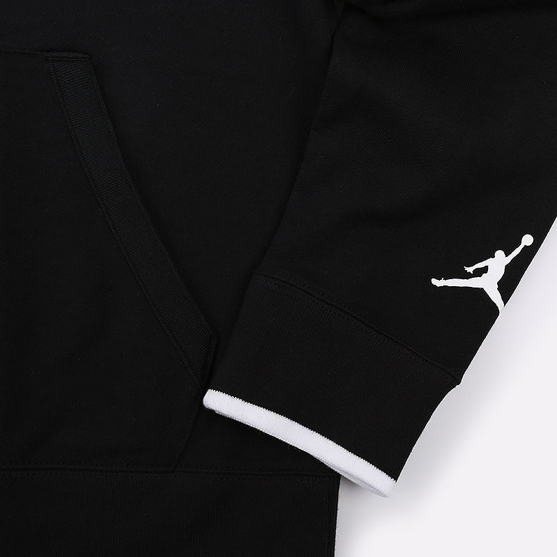 мужская черная толстовка Jordan Jumpman Classics Hoodie CV2244-010 - цена, описание, фото 3